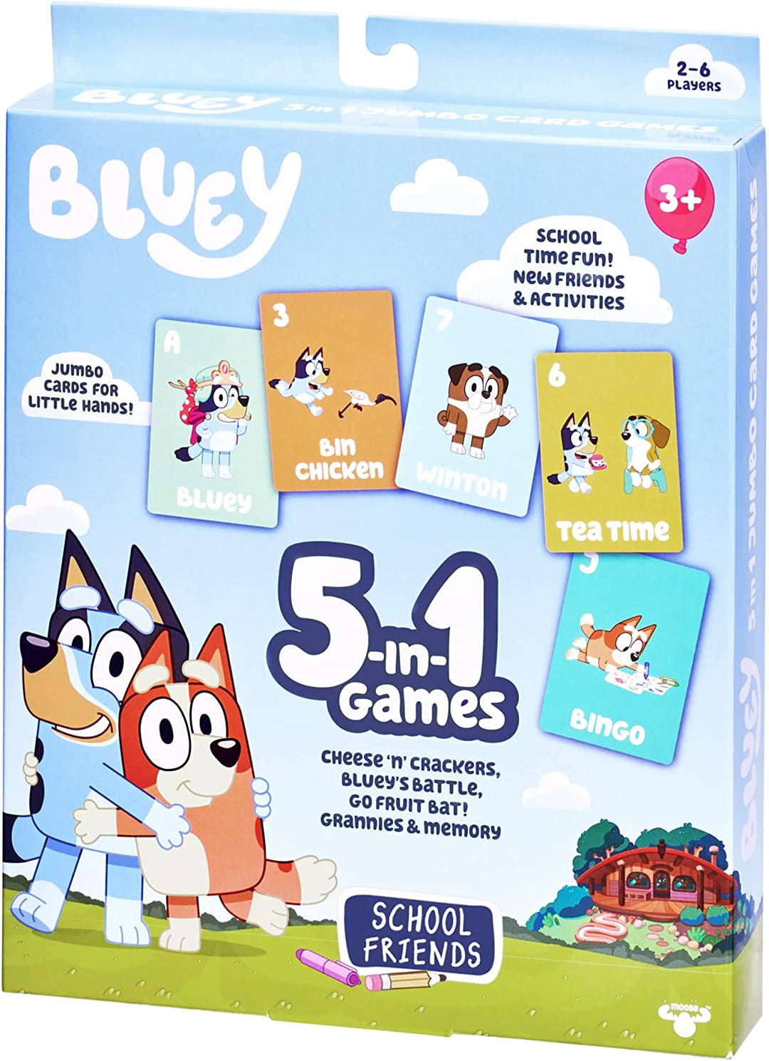 Bluey 5-in-1-Kartenspielset