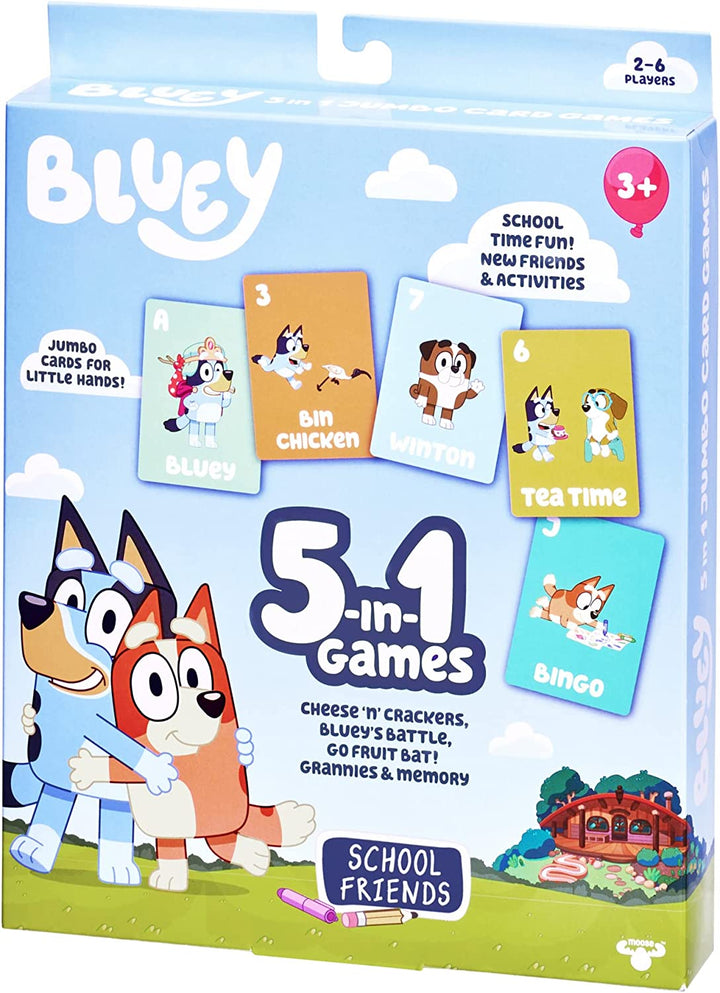 Bluey 5-in-1 Card Game Set