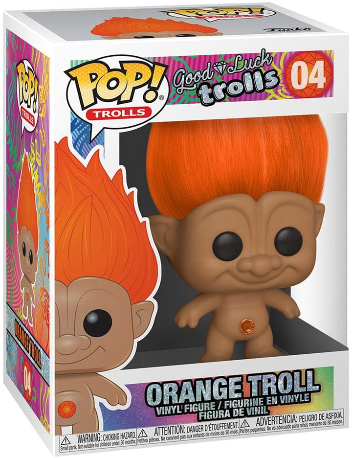 Viel Glück Trolls Orange Troll Classic Funko 44606 Pop! Vinyl #04