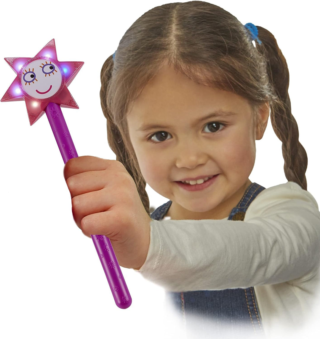 Ben & Holly Sparkle & Spell Wand - Interactive Light-Up Wand with Sounds & 3 Play Modes for Ages 3+