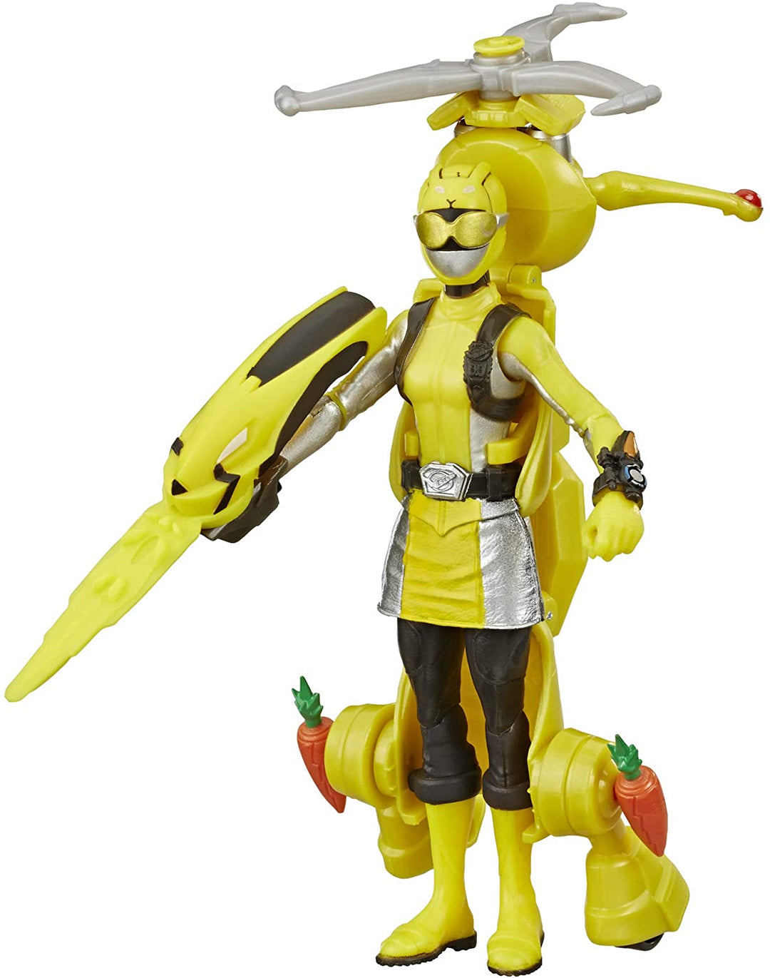 Power Rangers Beast Morphers Yellow Ranger und Morphin Jax Beast Bot, 15 cm große Actionfiguren, 2er-Pack Spielzeuge, inspiriert von der TV-Sendung