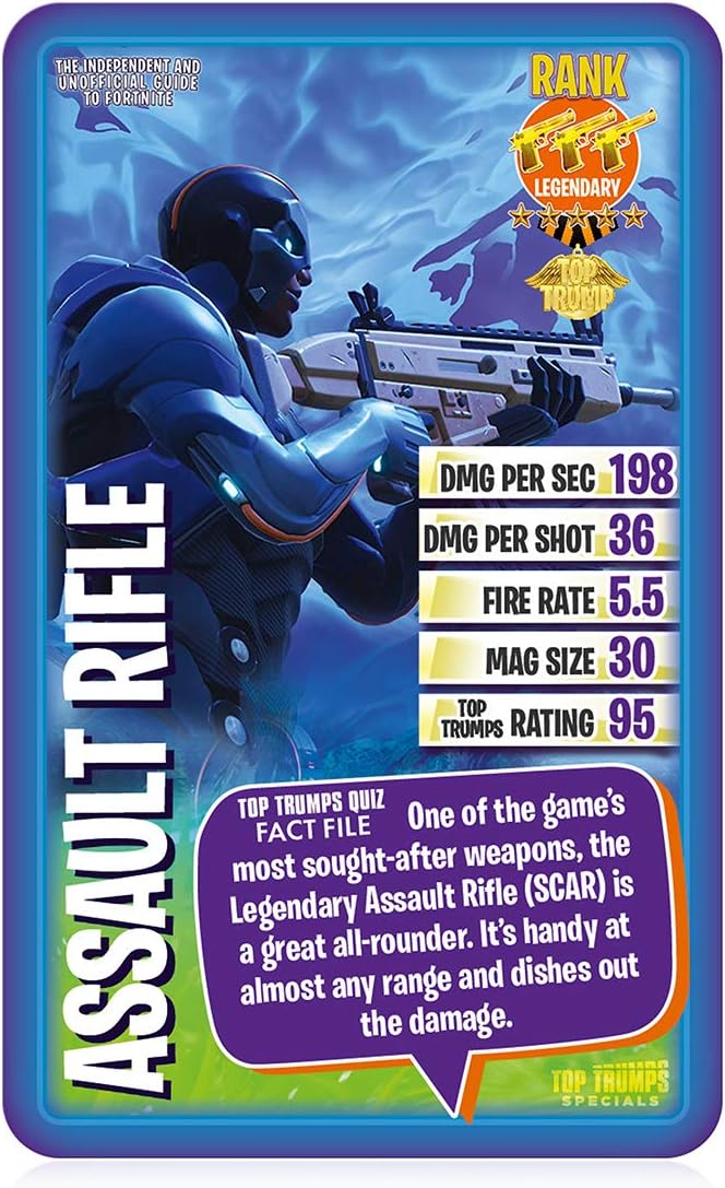 Independent & Unofficial Guide To Fortnite Top Trumps Specials Card Game