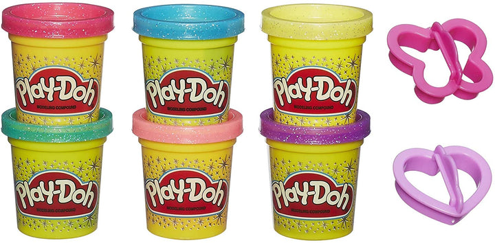 Play-Doh Stamp 'n Top Pizzaofen-Spielzeug mit 5 ungiftigen Sparkle-Compound-Kollektionen, mehrfarbig