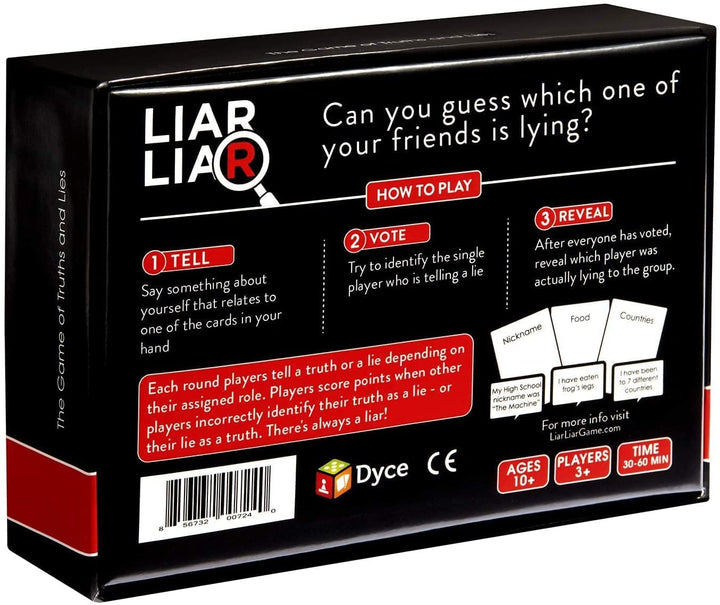 LIAR LIAR – Das Spiel der Wahrheiten und Lügen – Familienfreundliches Kartenspiel für alle Altersgruppen