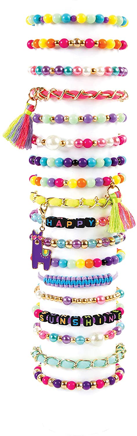 Make It Real 1515 Juegos de fabricación de joyas para niños, multicolor