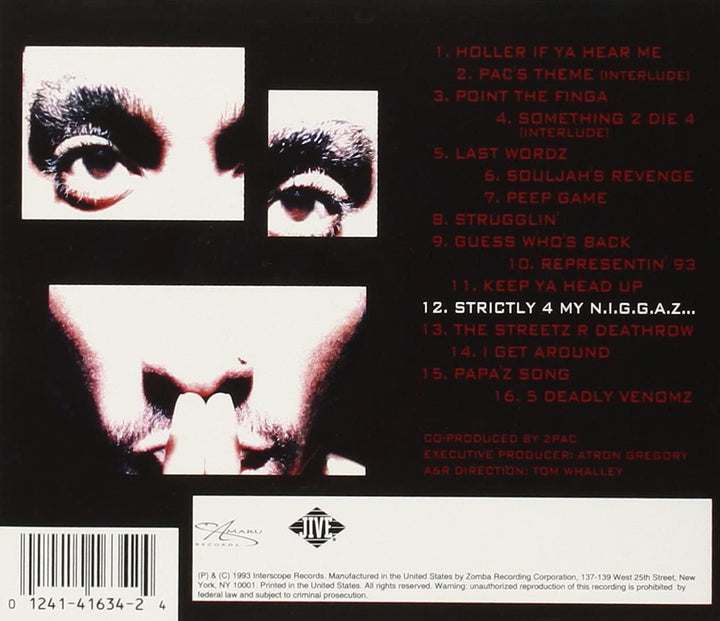 2Pac – Strictly 4 My NIGGAZ.. [Audio CD]
