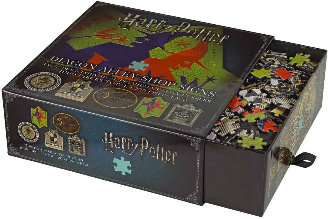 The Noble Collection 5x Diagon Alley Shop Signs 200-teilige Puzzles