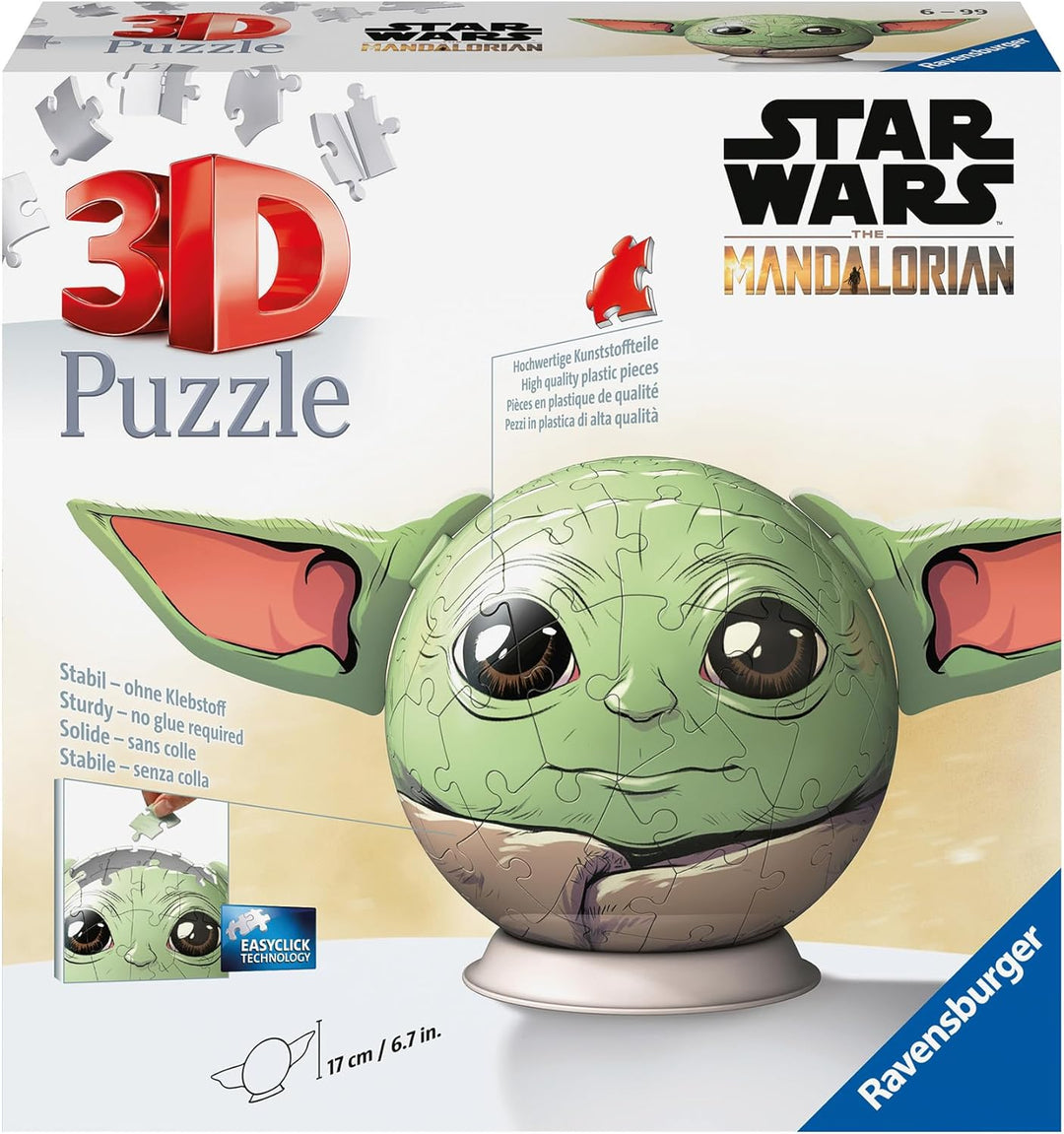 Ravensburger 11556 Star Wars Stitch Mandalorian Grogu (mit Ohren) 3D-Puzzle