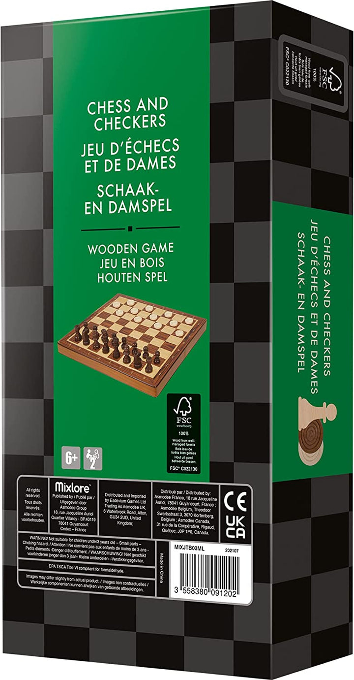 MIXLORE Schach- und Dame-Faltversion