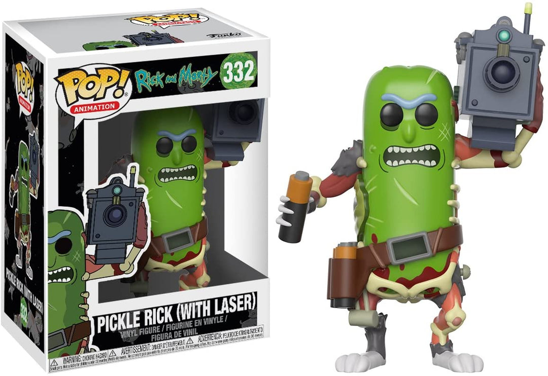 Rick y Morty Pickle Rick con láser Funko 27862 Pop! Vinilo #332