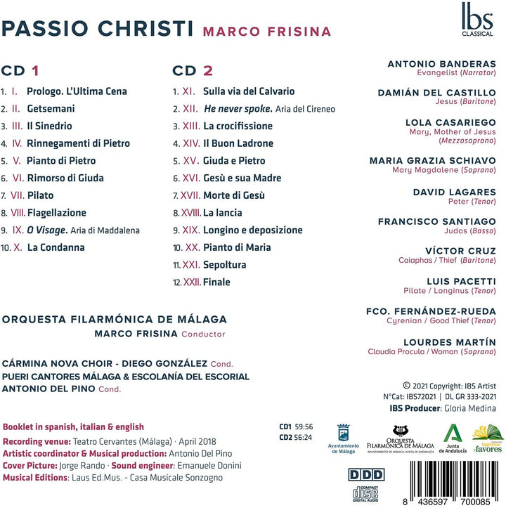 Frisina: Passio Christi [Various] [Ibs Classical: IBS72021] [Audio CD]