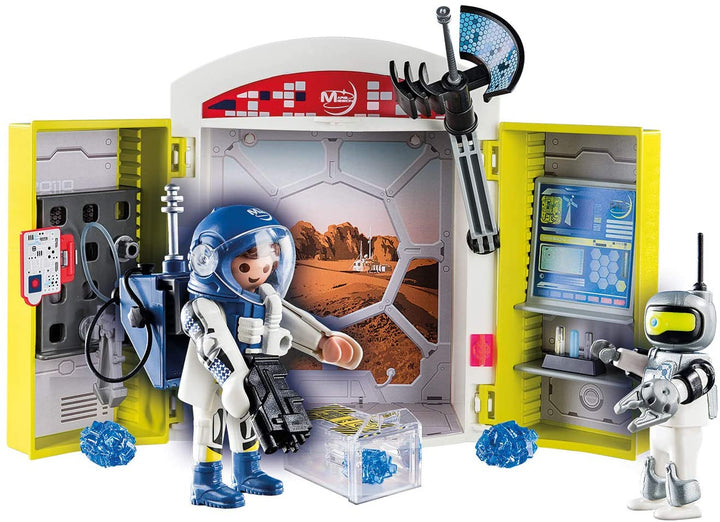 Playmobil 70307 Boîte de jeu Mission Space Mars pour enfants à partir de 4 ans