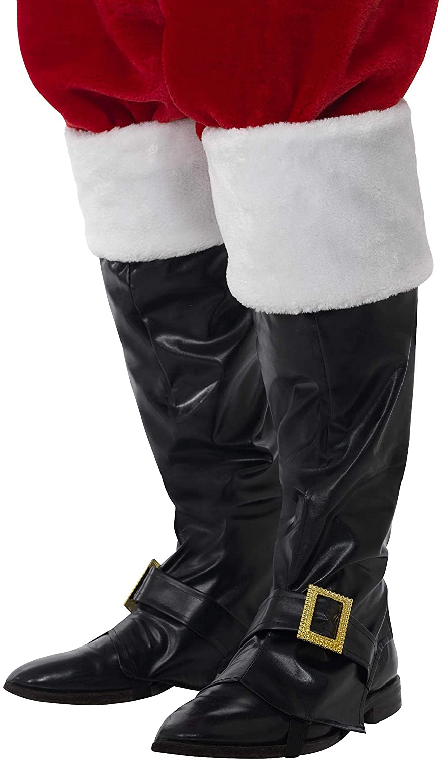 Smiffys 21419 Unisex Santa Boot Cover (One Size)