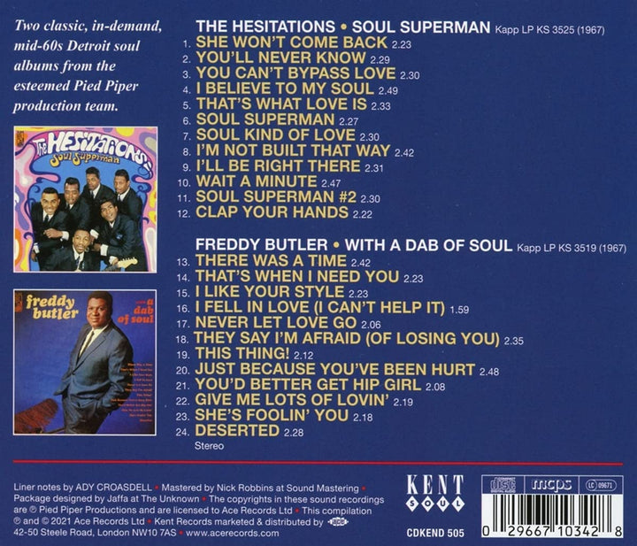 The Hesitations - Soul Superman / A Dab Of Soul [Audio CD]