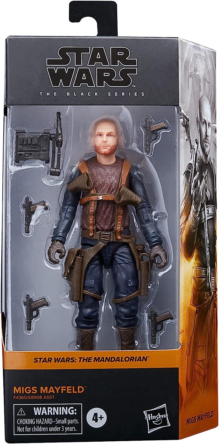 Star Wars The Black Series Migs Mayfeld Toy 6-Zoll-Maßstab: Die Mandalorianer-Actionfigur