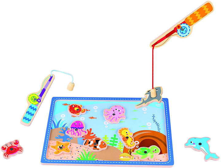 Andreu Toys TK15134 Jeu de pêche, multicolore, 29,5 x 21 x 0,8 cm