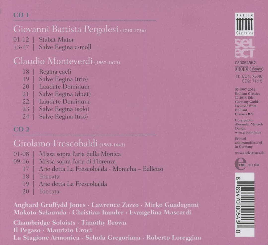 Pergolesi: Stabat Mater – Sakrale Barockmusik [Audio-CD]