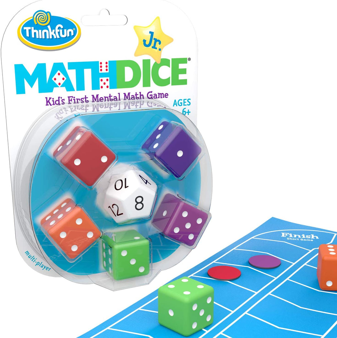 Thinkfun Math Dice Junior – Mentales Mathematikspiel für Jungen und Mädchen ab 6 Jahren – Bildungsaktivitäten