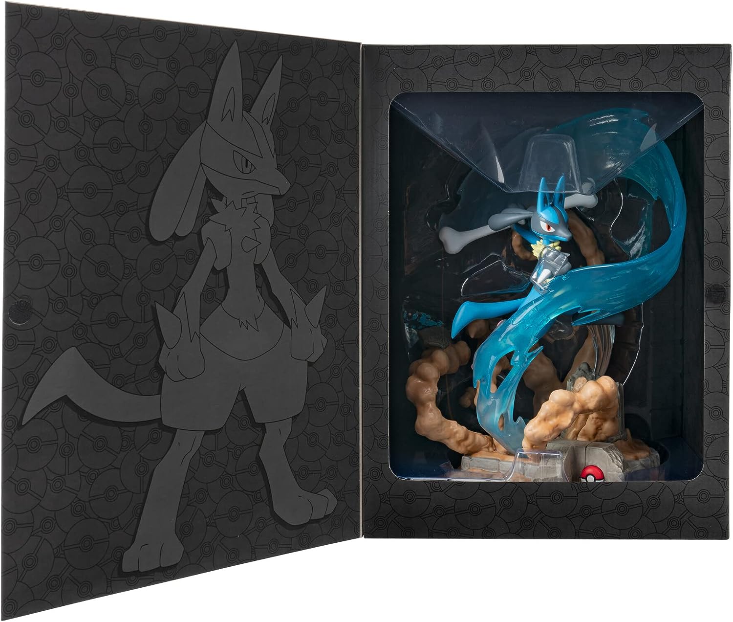 Pokémon Jazwares – Lucario 13 Zoll große Deluxe-Statue mit Aura-Lichtern 5