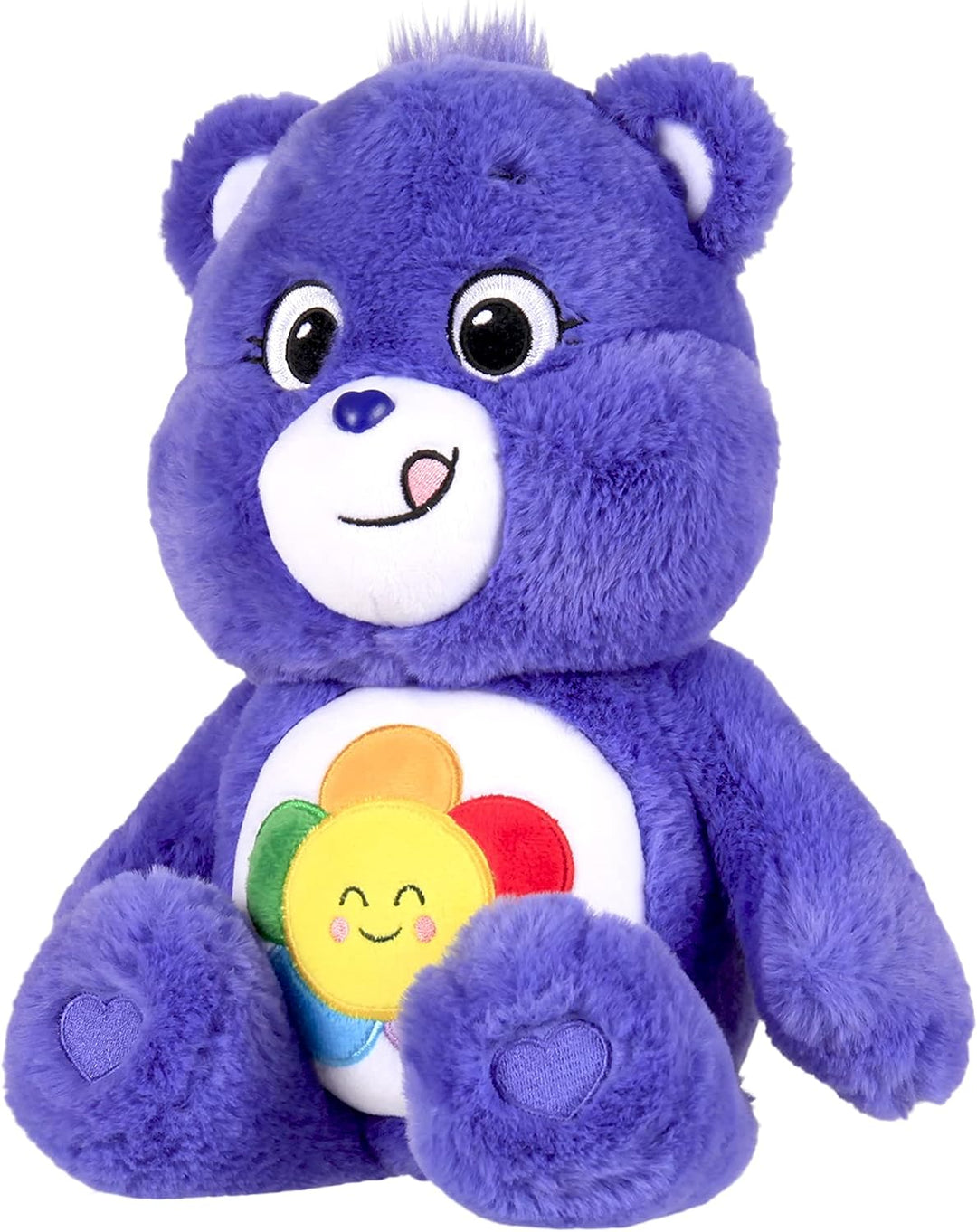 Care Bears Basic Fun 22082 Harmony Bear, 35 cm großes, süßes Plüschtier zum Sammeln, Soft T