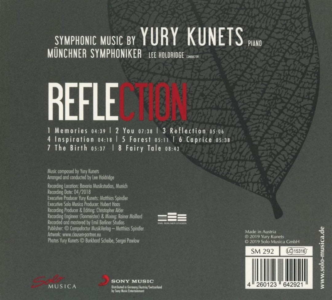 Münchner Symphoniker - Reflection [Münchner Symphoniker; Yury Kunets; Lee Holdridge] [Solo Musica: SM292] [Audio CD]