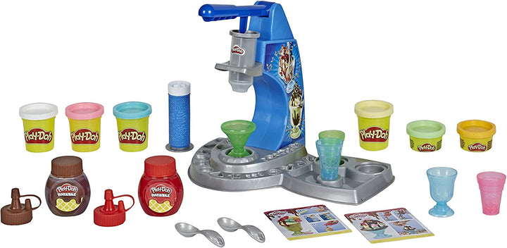 Play-Doh Kitchen Creations Drizzy Ice Cream Spielset mit Nieselmasse und 6 ungiftigen Farben