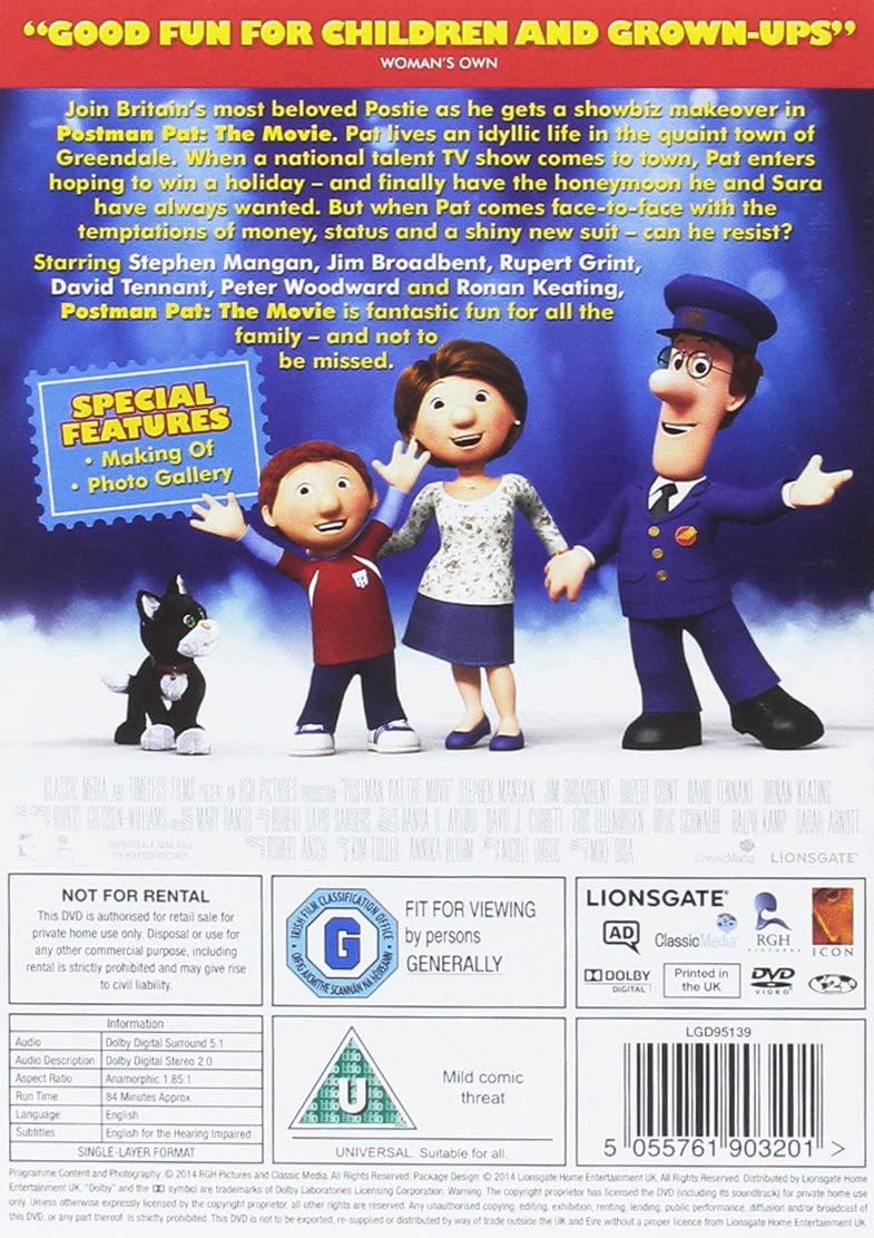 Postman Pat: The Movie [DVD] [2017]