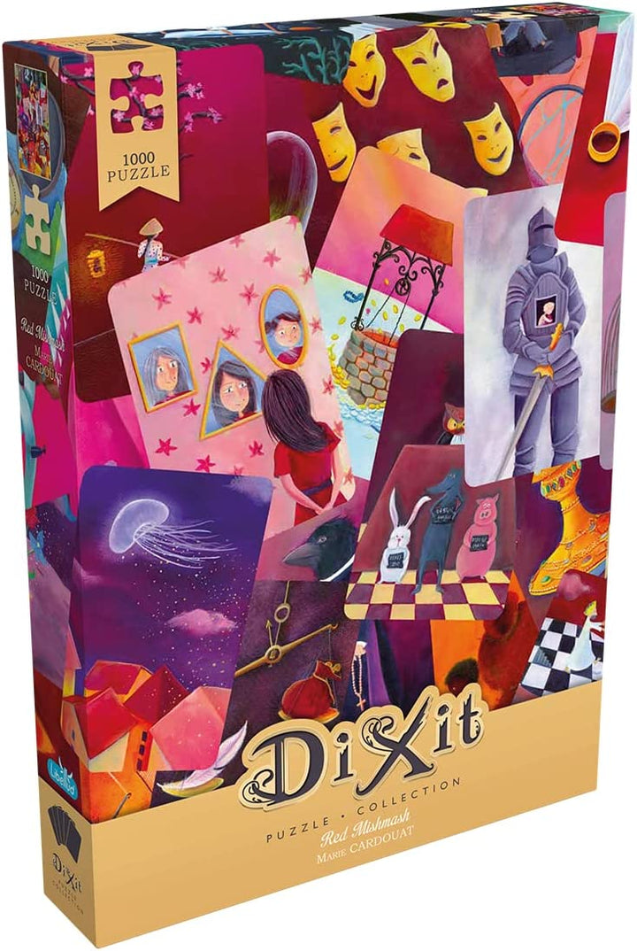 Libellud | Dixit 1000p Puzzle - Red MishMash | Puzzle | Ages 14+ | 1+ Players