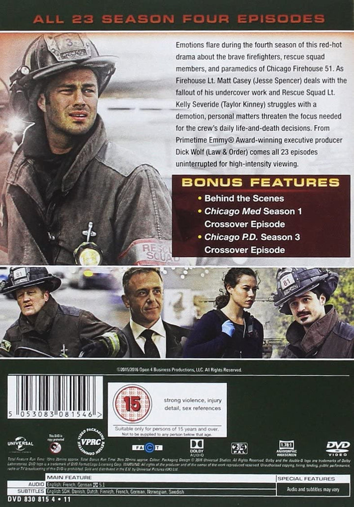 Chicago Fire - Temporada 4 [DVD] [2016]