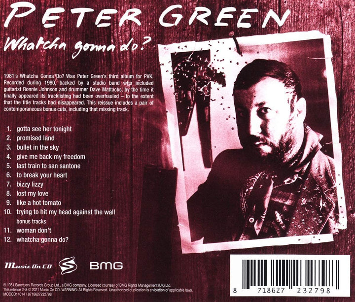 Peter Green - Whatcha Gonna Do? [Audio CD]