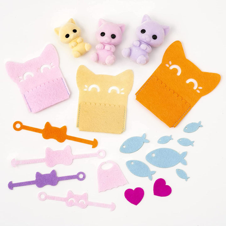 Fuzzikins FF001 Doll Set, Cozy Cats