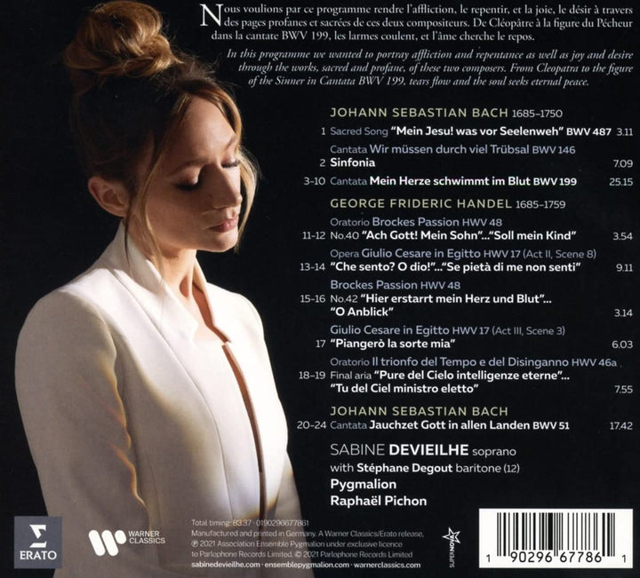 Sabine Devieilhe, Pygmalion, Raphael Pichon – Bach, Händel [Audio CD]