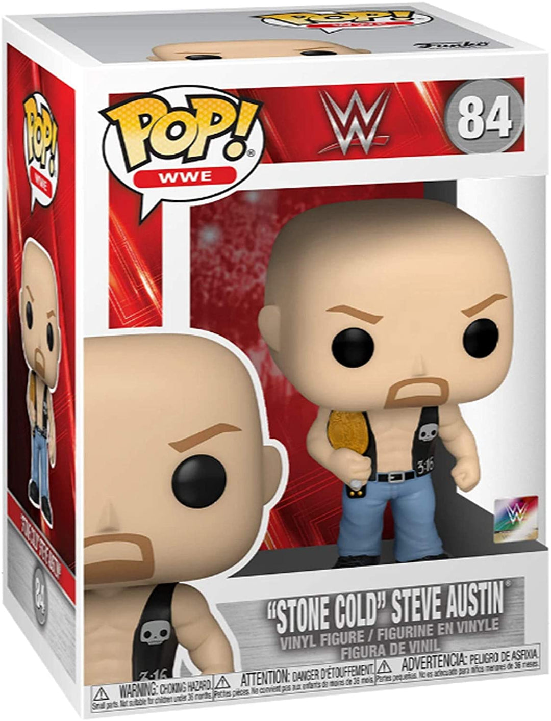 WWE Stone Cold Steve Austin (con cinturón) Funko 49263 Pop! Vinyl