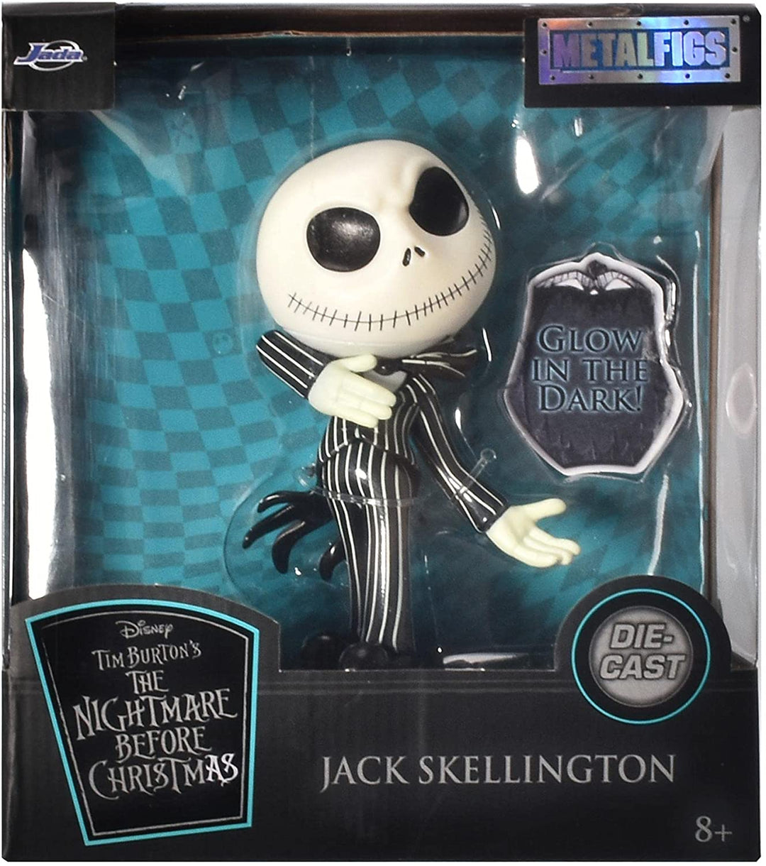 Jada Nightmare Before Christmas – Metal Jack Skellington 10 cm, leuchtet im Dunkeln