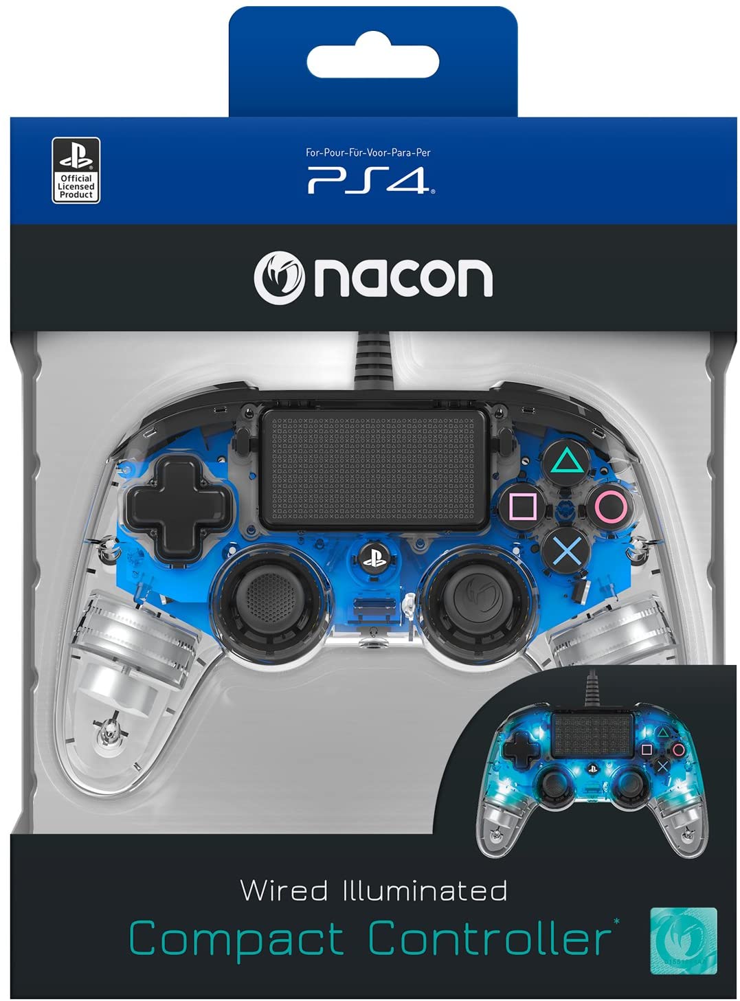 Nacon Compact Controller LED (Blau)