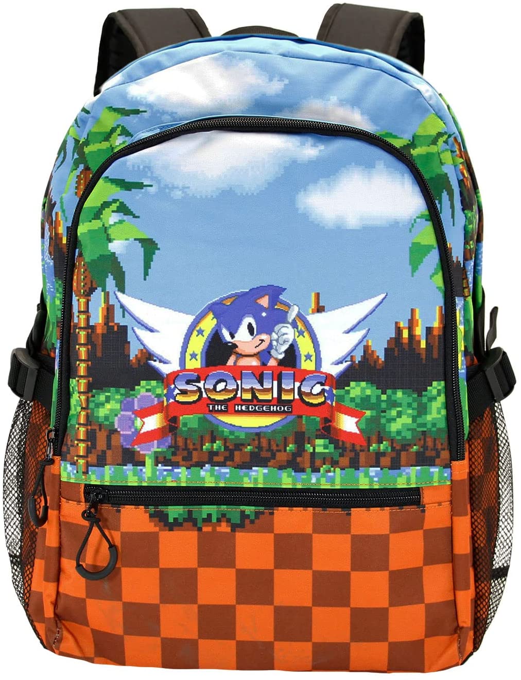 Sega-Sonic Play-Fan HS Fight Backpack, Brown