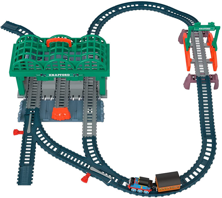 Fisher-Price Thomas &amp; Friends Knapford Station Train Set-Gleis mit 2-in-1-Spielen