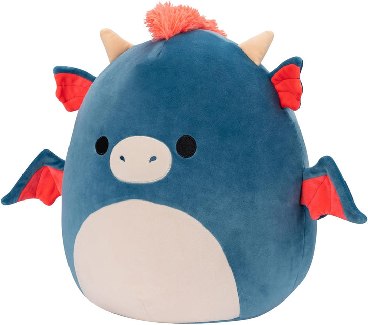 Squishmallows Carin the Blue and Orange Dragon Plush - Super Soft 50cm Collectible Toy for Kids 3+