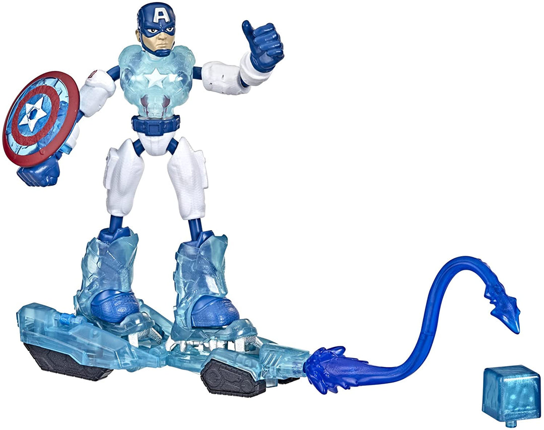 Hasbro Marvel Avengers Bend and Flex Missions Captain America Ice Mission Figur