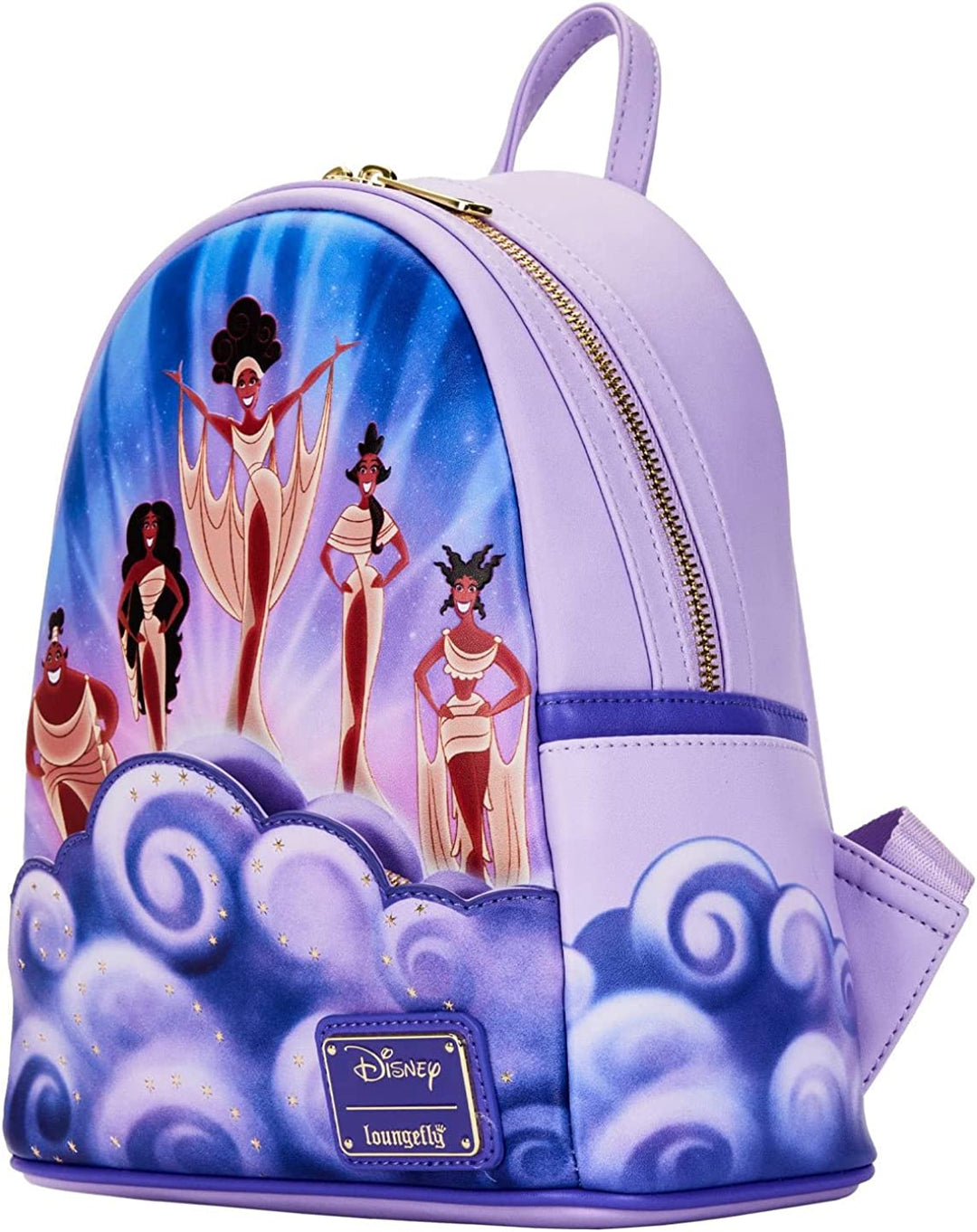 Loungefly Disney Hercules Muses Clouds Womens Double Strap Shoulder Bag Purse, M