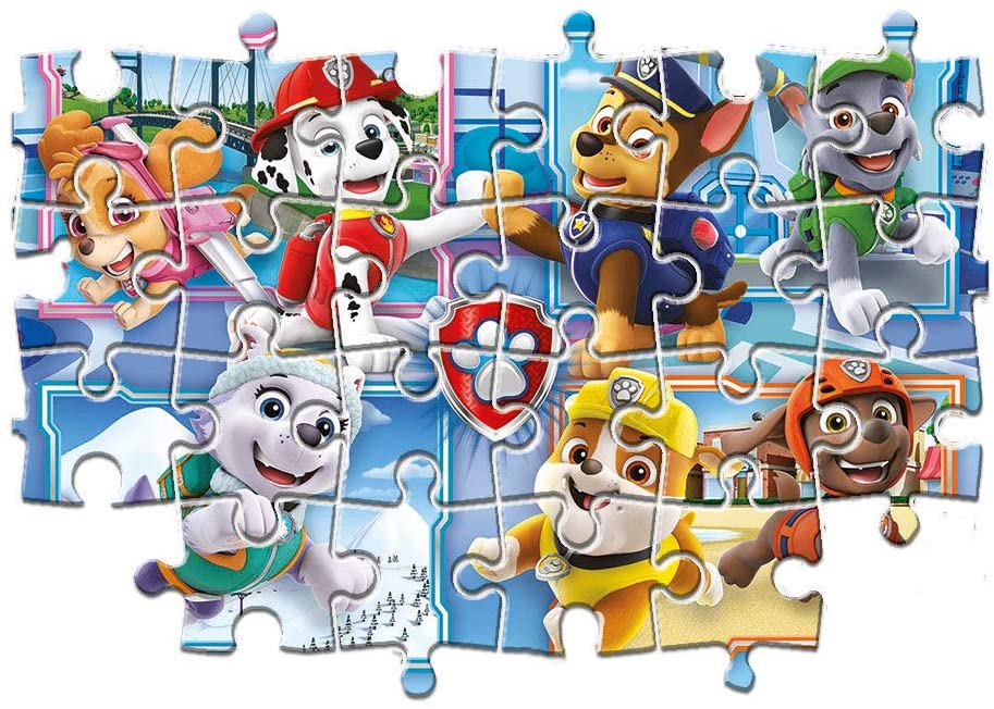 Clementoni 21617, Paw Patrol Puzzle für Kinder, 2 x 60 Teile, ab 5 Jahren
