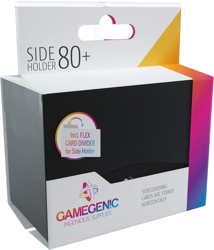 Gamegenic 80-Karten-Seitenhalter, Schwarz