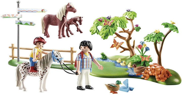 PLAYMOBIL Country 70512 Adventure Pony Ride, For ages 4+