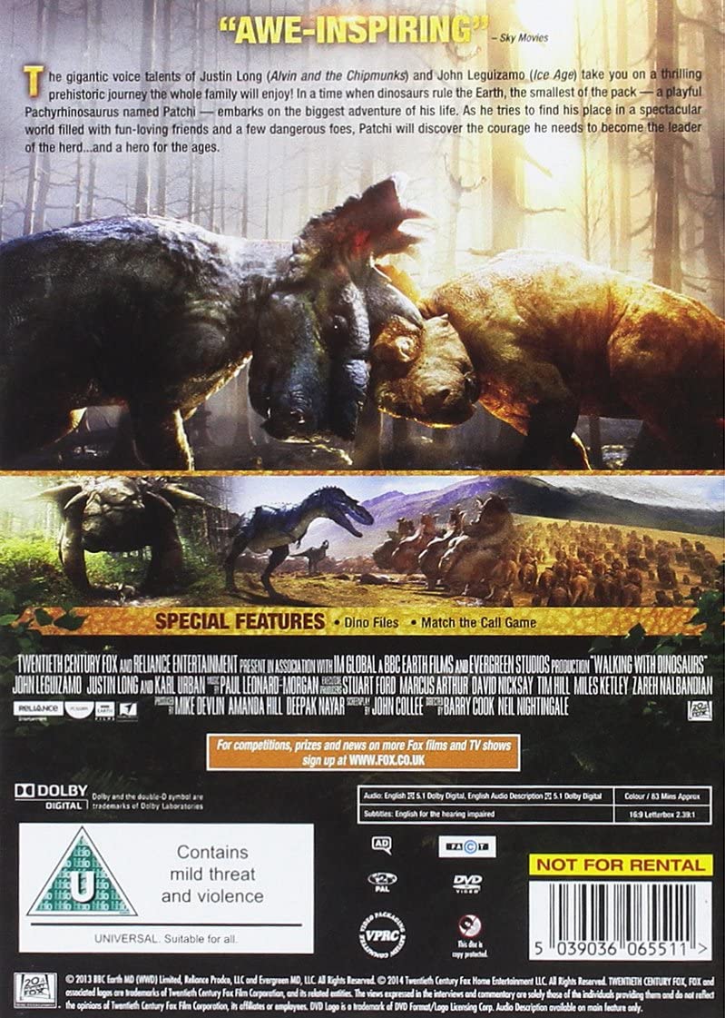 Marcher avec les dinosaures [DVD]