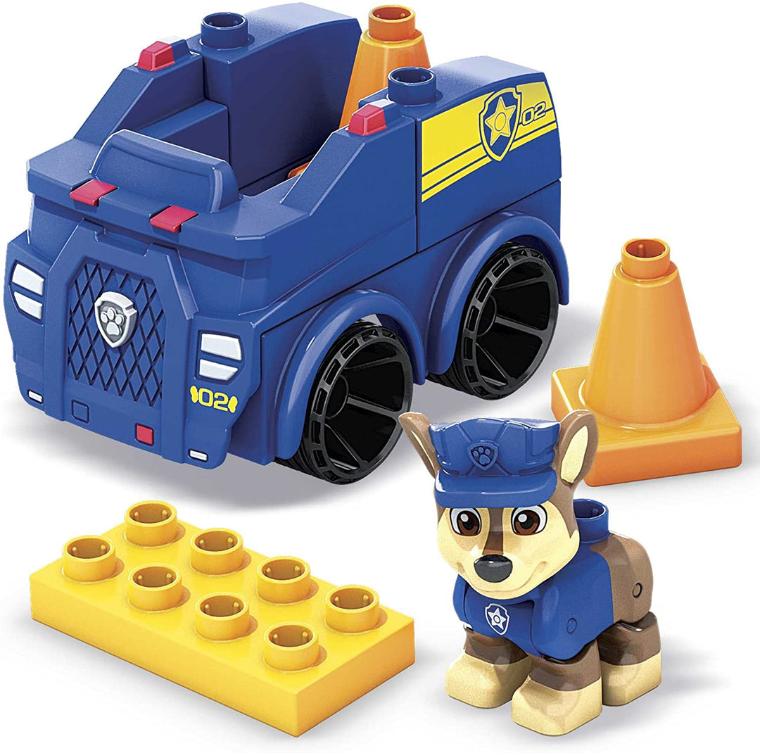 Mega Bloks PAW Patrol Chase's Polizeiauto-Bauset – inklusive beweglichem Chase F