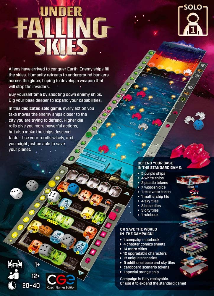 Czech Games Edition Brettspiel „Under Falling Skies“ 12