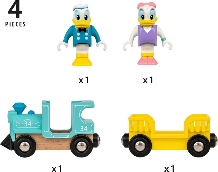 BRIO Disney Donald &amp; Daisy Duck Zug für Kinder ab 3 Jahren – kompatibel mit