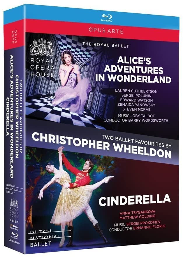 Two Ballet Favourites by Christopher Wheeldon: Alice's Adventures in Wonderland; Cinderella [The Royal Opera House] [Opus Arte: OABD7227BD] [2017] - [Blu-ray]