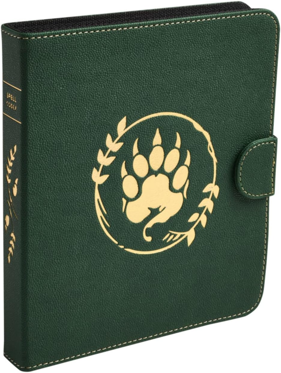 Arcane Tinmen Dragon Shield Spell Codex - Forest Green