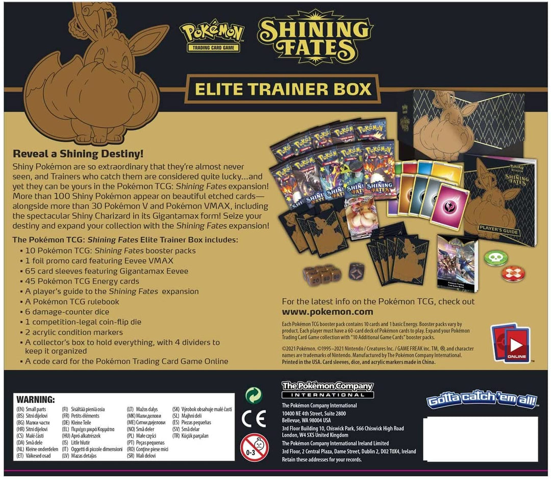 Pokemon TCG: Sword &amp; Shield – Shining Fates Elite Trainer Box (SWSH 4.5)